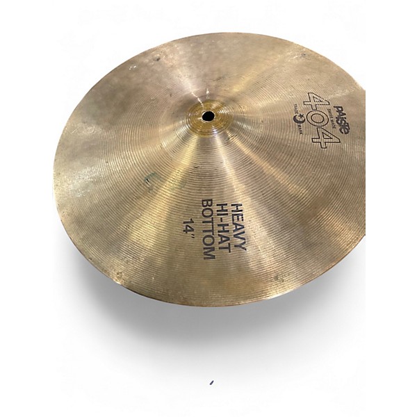 Used Paiste 14in 404 HEAVY HI HAT BOTTOM Cymbal