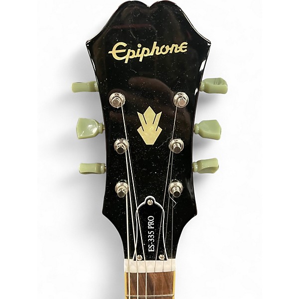 Used Epiphone ES335 Pro 2 Tone Sunburst Hollow Body Electric Guitar