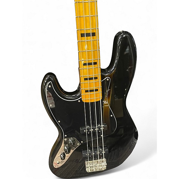 Used Squier Classic Vibe 70s Jazz Bass Black Electric Bass Guitar