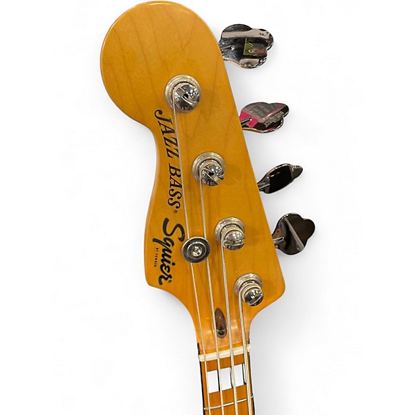 Used Squier Classic Vibe 70s Jazz Bass Black Electric Bass Guitar