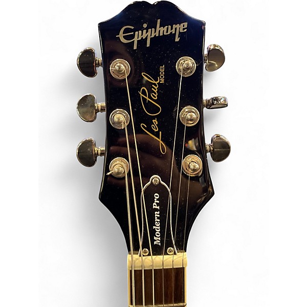 Used Epiphone Modern Pro Ebony Solid Body Electric Guitar