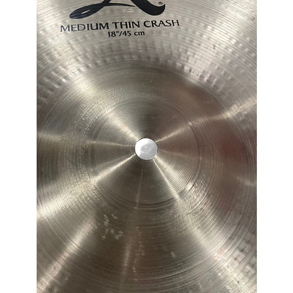 Used Zildjian 18in A Series Medium Thin Crash Cymbal