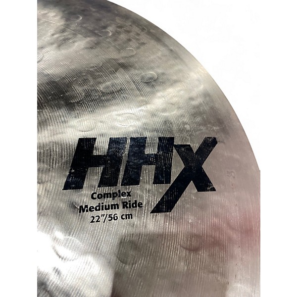 Used SABIAN 22in HHX Complex Medium Ride Cymbal