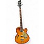 Used Waterstone HH Semi Hollowbody amber Electric Bass Guitar thumbnail