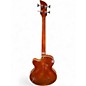 Used Waterstone HH Semi Hollowbody amber Electric Bass Guitar