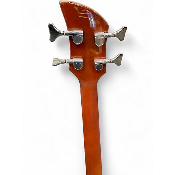 Used Waterstone HH Semi Hollowbody amber Electric Bass Guitar
