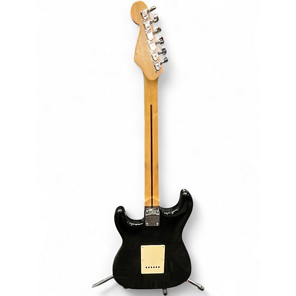 Used 2010s Squier Standard Stratocaster Black Solid Body Electric Guitar