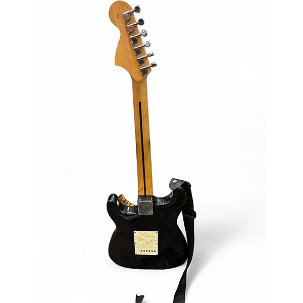 Used Squier STRATOCASTER Black Solid Body Electric Guitar