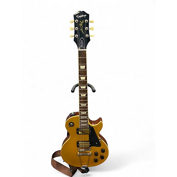 Used Epiphone Les Paul Standard Gold Top Solid Body Electric Guitar