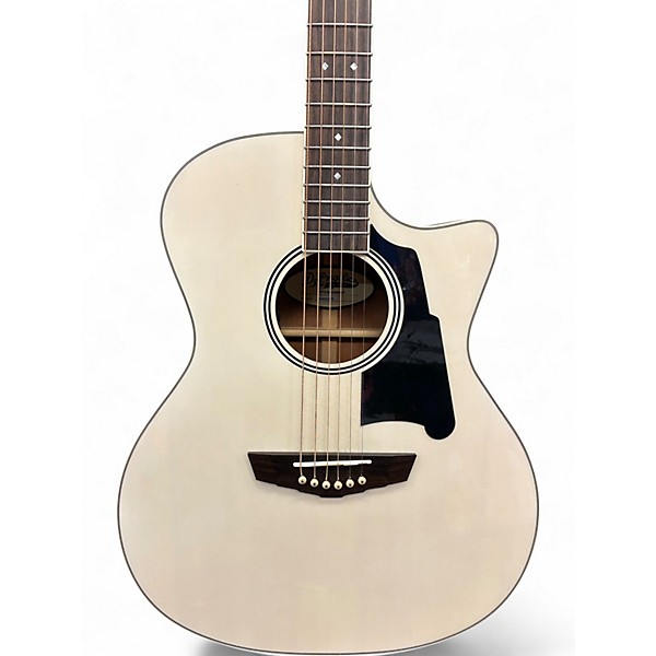 Used D'Angelico Premier Gramercy Alpine White Acoustic Electric Guitar