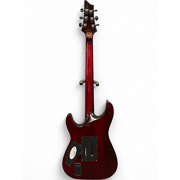 Used Schecter Guitar Research Hellraiser C1 Floyd Rose Black Cherry Solid Body Electric Guitar