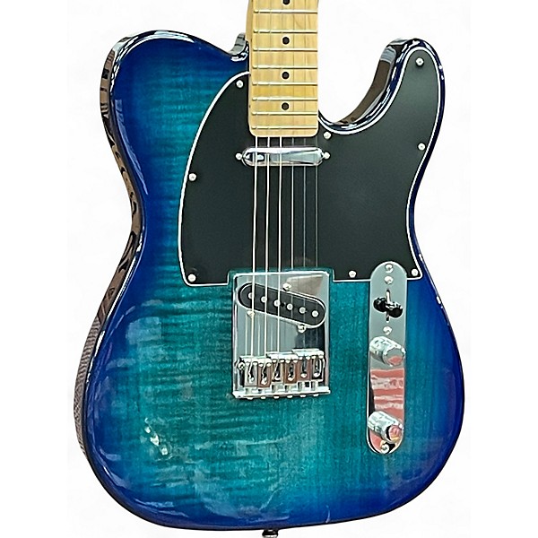 Used 2021 Fender Player Telecaster Plus Top Blue Burst Solid Body Electric Guitar