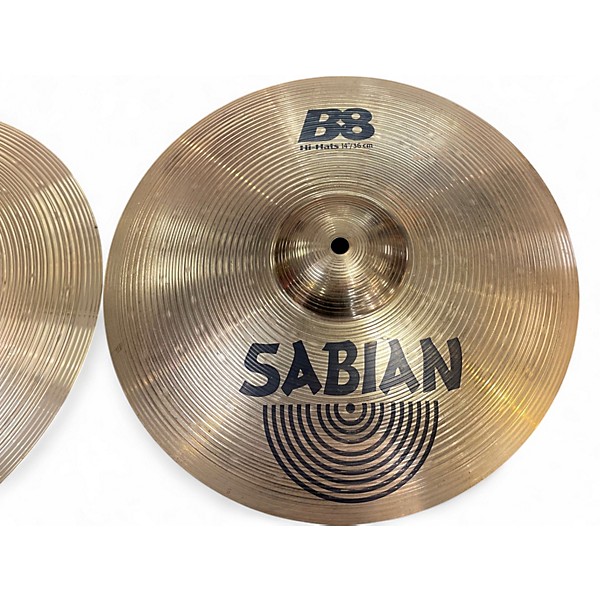 Used SABIAN 14in B8 Hi Hat Pair Cymbal