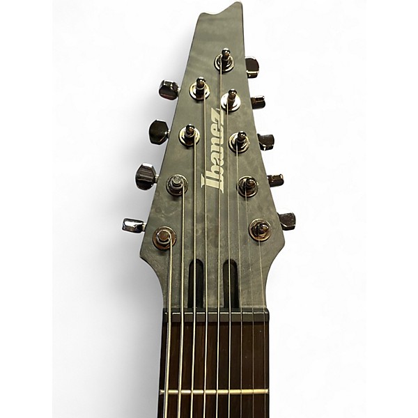 Used Ibanez RG9PB Trans Gray Solid Body Electric Guitar