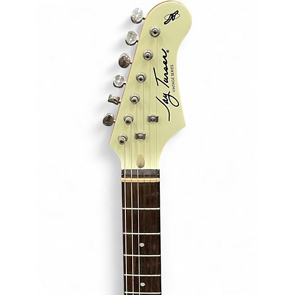 Used Jay Turser JT Vintage Series Alpine White Solid Body Electric Guitar
