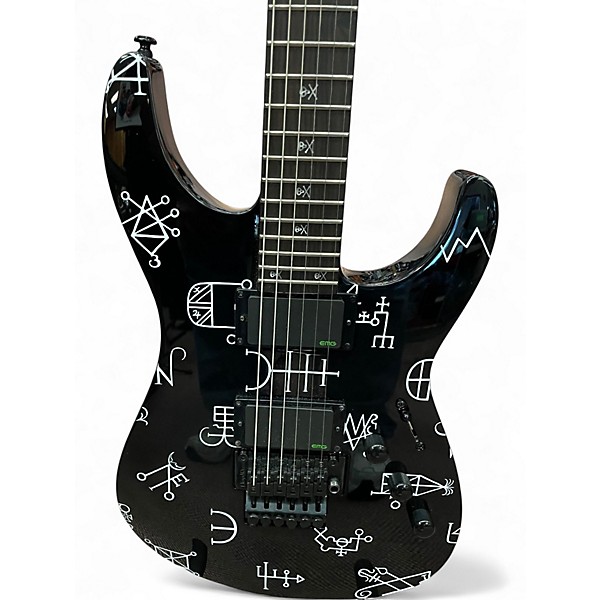 Used 2024 ESP KH Demonology Black Solid Body Electric Guitar