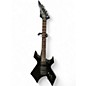 Vintage 1990 B.C. Rich Warlock with Floyd Rose Black Solid Body Electric Guitar thumbnail