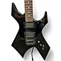 Vintage 1990 B.C. Rich Warlock with Floyd Rose Black Solid Body Electric Guitar