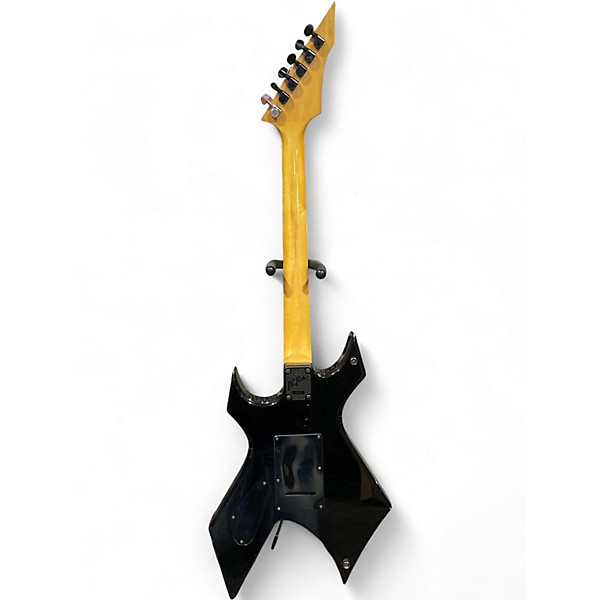 Vintage 1990 B.C. Rich Warlock with Floyd Rose Black Solid Body Electric Guitar