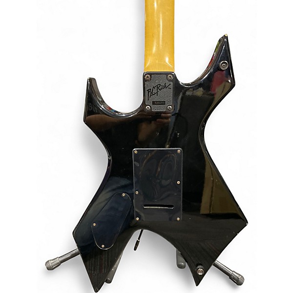 Vintage 1990 B.C. Rich Warlock with Floyd Rose Black Solid Body Electric Guitar