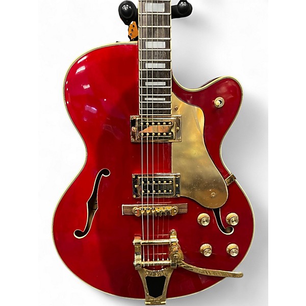 Used Arbor AJ138 TRANS RED Hollow Body Electric Guitar