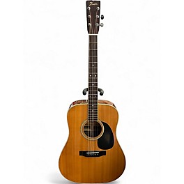 Used Fender F75 Natural Acoustic Guitar