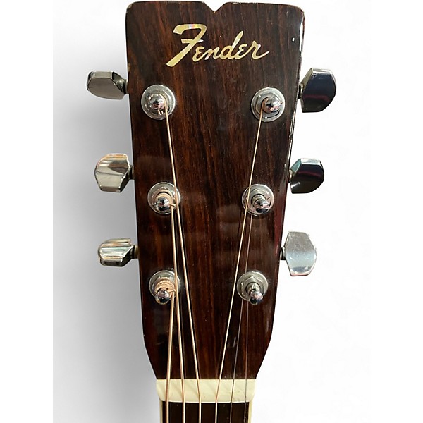 Used Fender F75 Natural Acoustic Guitar