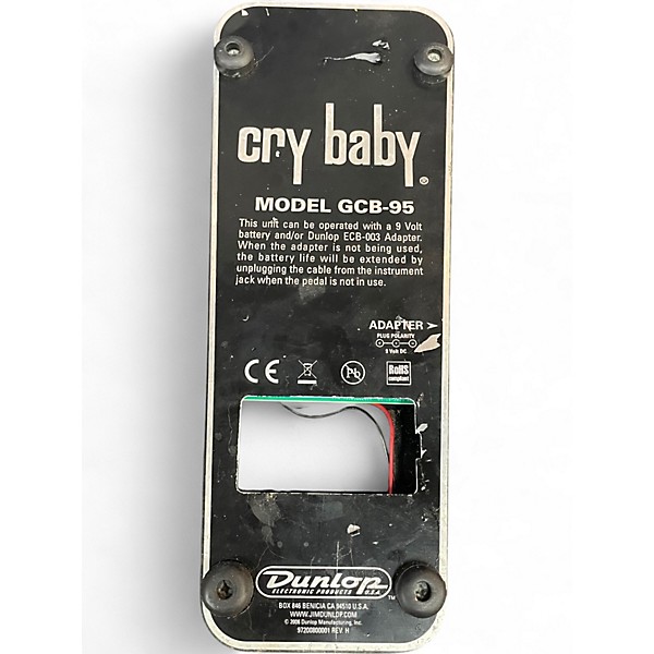 Used Dunlop GCB95 Original Crybaby Wah Effect Pedal