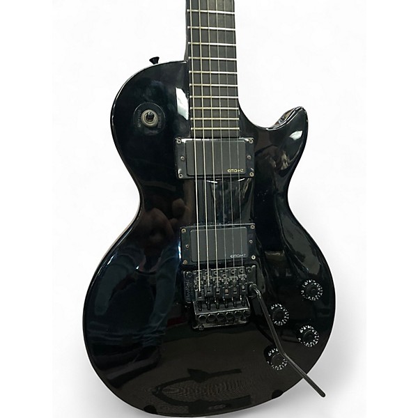 Used 2010 Epiphone Nightfall Black Solid Body Electric Guitar