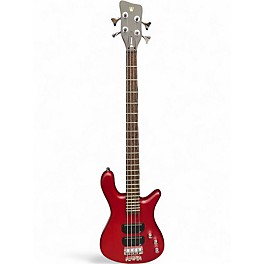 Used Warwick Streamer Standard 4 Matt Red Electric Bass Guitar
