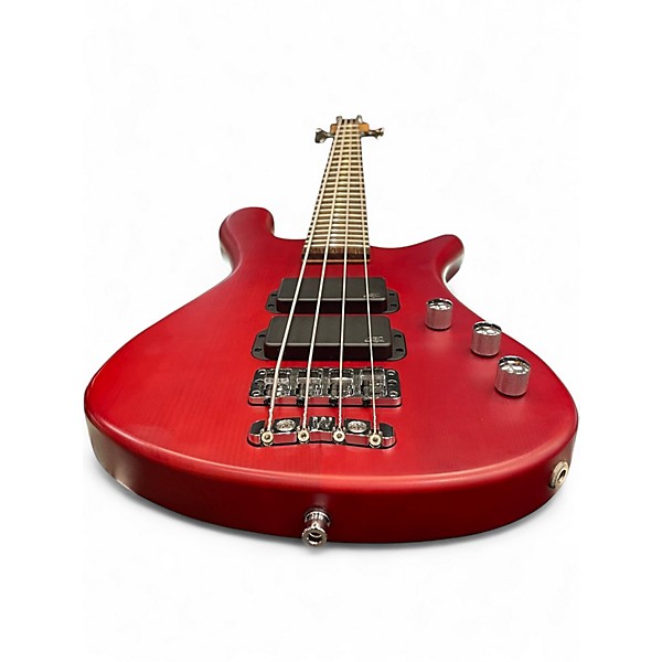 Used Warwick Streamer Standard 4 Matt Red Electric Bass Guitar