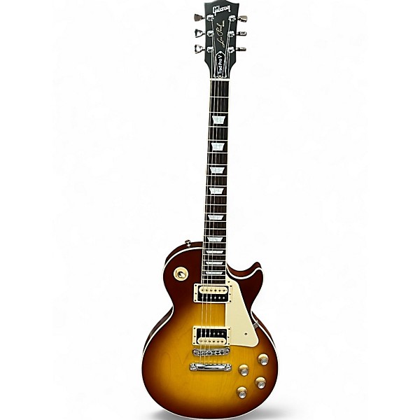 Used 2020 Gibson Les Paul Traditional Pro V Satin Iced Tea Solid Body Electric Guitar