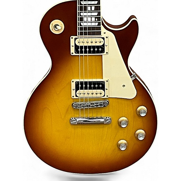 Used 2020 Gibson Les Paul Traditional Pro V Satin Iced Tea Solid Body Electric Guitar
