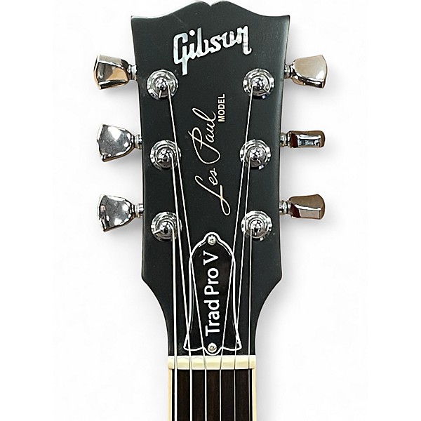 Used 2020 Gibson Les Paul Traditional Pro V Satin Iced Tea Solid Body Electric Guitar