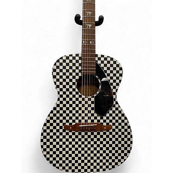 Used 2024 Fender Tim Armstrong Hellcat Checkered Acoustic Electric Guitar