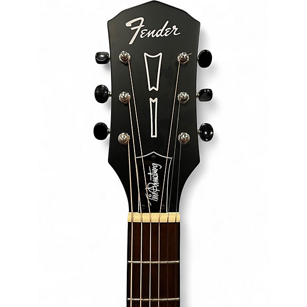 Used 2024 Fender Tim Armstrong Hellcat Checkered Acoustic Electric Guitar