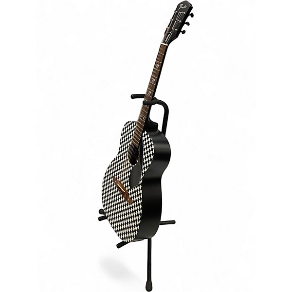 Used 2024 Fender Tim Armstrong Hellcat Checkered Acoustic Electric Guitar