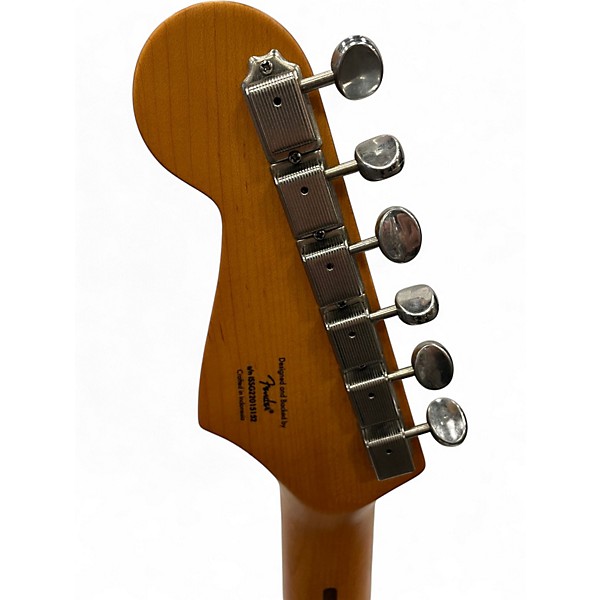 Used 2022 Squier 40th Anniversary Stratocaster Satin Wide 2 Color Sunburst Solid Body Electric Guitar