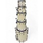 Used Yamaha 5 Piece absolute custom hybrid maple Polar White Drum Kit