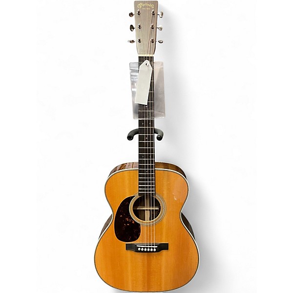 Used Martin 00028 Left Handed Natural Acoustic Electric Guitar