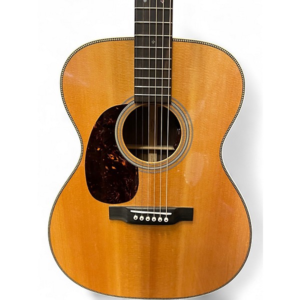 Used Martin 00028 Left Handed Natural Acoustic Electric Guitar
