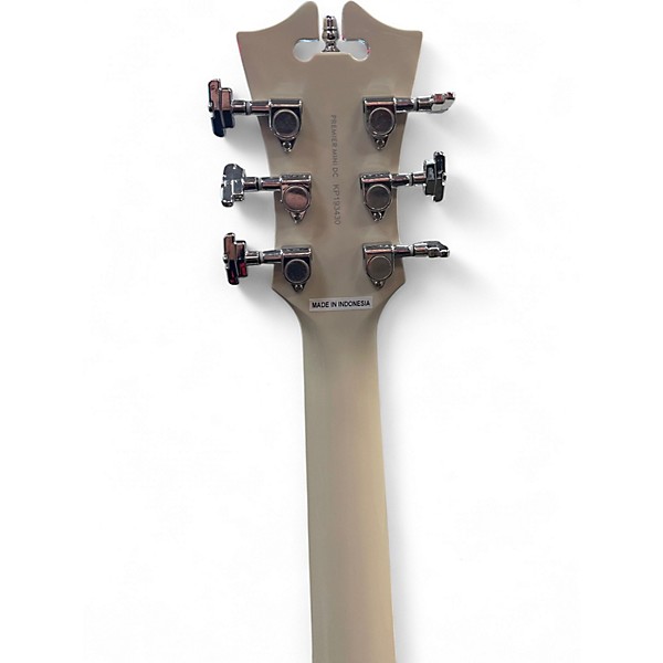 Used D'Angelico Premier Mini DC Champagne Hollow Body Electric Guitar