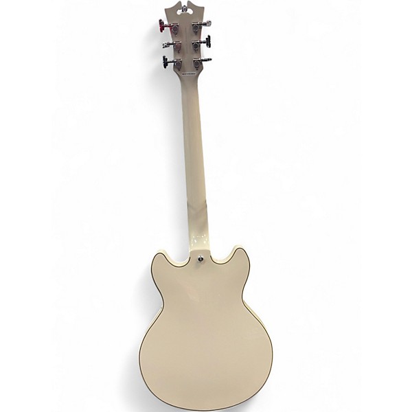 Used D'Angelico Premier Mini DC Champagne Hollow Body Electric Guitar