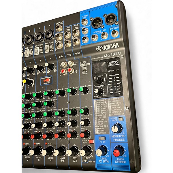 Used Yamaha MG10XU 10 Channel Mixer with Effects Unpowered Mixer
