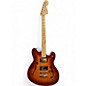 Used Squier Affinity Starcaster Deluxe Sienna Sunburst Hollow Body Electric Guitar thumbnail