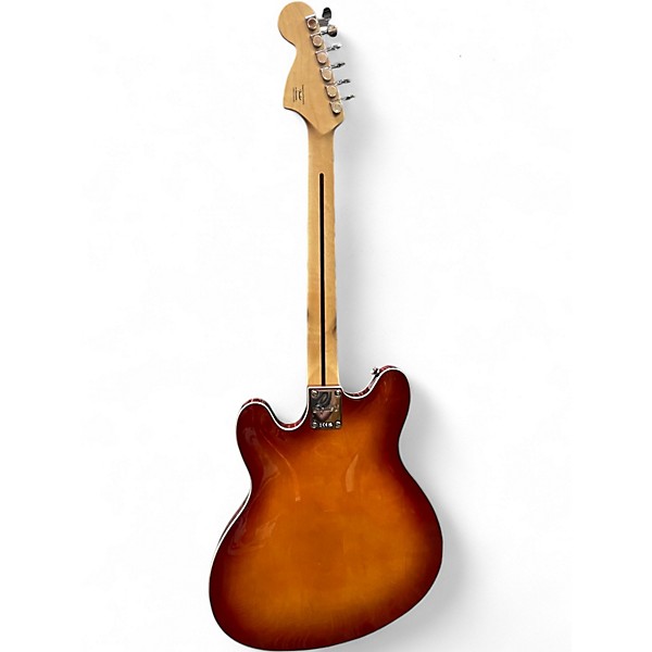Used Squier Affinity Starcaster Deluxe Sienna Sunburst Hollow Body Electric Guitar