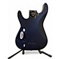 Used Schecter Guitar Research Demon 7 String Black and Yellow Solid Body Electric Guitar