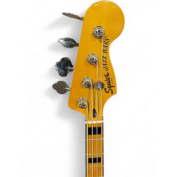 Used Squier Classic Vibe Jazz Bass Natural Electric Bass Guitar