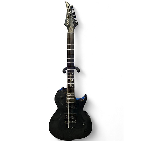 Used Solar Guitars GC1.6 Killertone flame black gloss Solid Body Electric Guitar