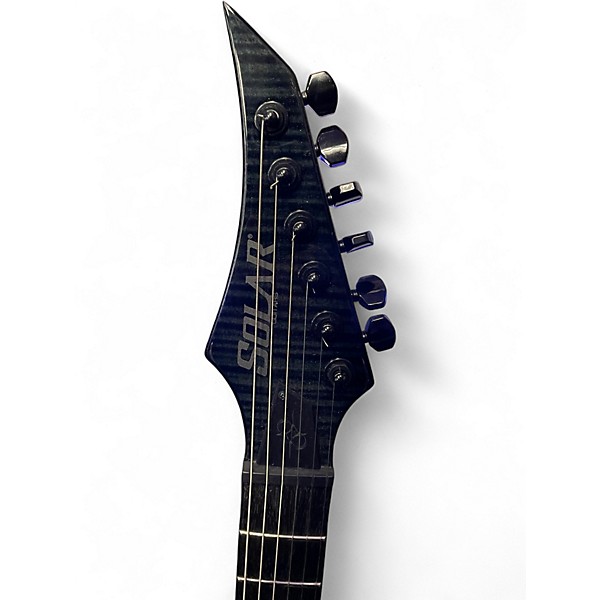 Used Solar Guitars GC1.6 Killertone flame black gloss Solid Body Electric Guitar